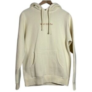 Wild South Summit Mens S Cream Pullover Hoodie Logo Sweatshirt Streetwear